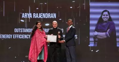 2024ലെ മികച്ച ഊർജ്ജ കാര്യക്ഷമത പ്രവർത്തനങ്ങൾക്കുള്ള പുരസ്ക്കാരം മേയർ ആര്യ രാജേന്ദ്രന്