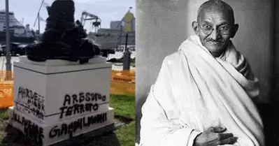 ഇറ്റലിയില്‍ ഗാന്ധിയുടെ പ്രതിമ തകര്‍ത്ത് ഖാലിസ്ഥാന്‍ വാദികള്‍; തകര്‍ത്തത് മോദി അനാച്ഛാദനം ചെയ്യാനിരുന്ന പ്രതിമ