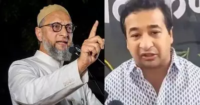 ജയ് ഫലസ്തീന്‍ മുദ്രാവാക്യം; ഉവൈസിയുടെ നാവ് അരിയുന്നവര്‍ക്ക് പാരിതോഷികം പ്രഖ്യാപിച്ച് ബി.ജെ.പി എം.എല്‍.എ