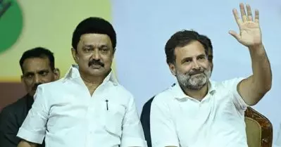 മധുരം നൽകിയവന് മധുര വിജയം സമ്മാനിച്ചു; രാഹുൽ ഗാന്ധിക്ക് നന്ദി പറഞ്ഞ് സ്റ്റാലിൻ
