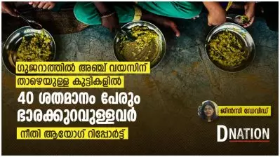 ഗുജറാത്തിൽ അഞ്ച് വയസിന് താഴെയുള്ള കുട്ടികളിൽ 40 ശതമാനം പേരും ഭാരക്കുറവുള്ളവർ; നീതി ആയോഗ് റിപ്പോർട്ട്