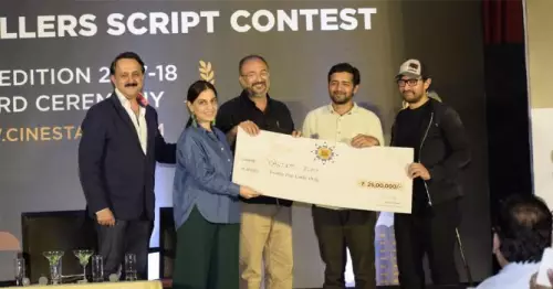 Christo Tomi accepts the award for Best Screenplay