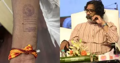 ജയില്‍ അധികൃതര്‍ എന്റെ കൈയില്‍ പതിപ്പിച്ച മുദ്ര ജനാധിപത്യം നേരിടുന്ന വെല്ലുവിളി: ഹേമന്ത് സോറന്‍