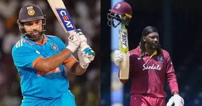 തോൽവിയിലും തലയുയർത്തി ഹിറ്റ്മാൻ; അടിച്ചുകയറിയത് ഗെയ്‌ലിന്റെ റെക്കോഡിനൊപ്പം