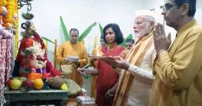 സ്വാതന്ത്ര്യ സമരത്തില്‍ ജനങ്ങളെ ഒരുമിച്ച് നിര്‍ത്തിയത് ഗണേശോത്സവം: നരേന്ദ്ര മോദി