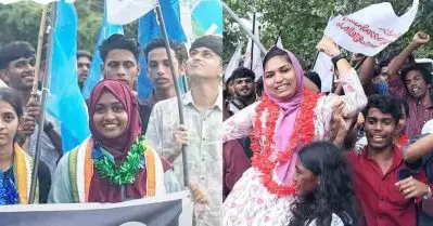 കുന്ദംകുളത്തെ കാവിക്കോട്ട തകര്‍ത്ത് എസ്.എഫ്.ഐ, ക്രിസ്ത്യന്‍ കോളേജ് തിരിച്ചുപിടിച്ച് യു.ഡി.എസ്.എഫ്