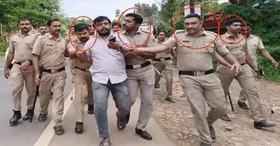 പോളിടെക്നിക്കിൽ തെരഞ്ഞെടുപ്പ് ആഹ്ലാദപ്രകടനം റിപ്പോർട്ട് ചെയ്യാനെത്തിയ ദേശാഭിമാനി റിപ്പോർട്ടർക്ക് നേരെ പൊലീസ് മർദനം