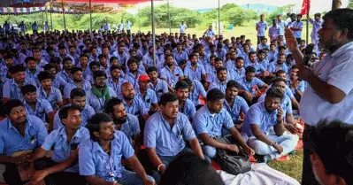 സാംസങ് തൊഴിലാളി പണിമുടക്ക്; 250 തൊഴിലാളികളെ പൊലീസ് അറസ്റ്റ് ചെയ്തു