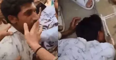 മധ്യപ്രദേശില്‍ ക്ഷേത്രത്തിനരികെ തുപ്പിയതിന് മുസ്‌ലിം യുവാവിന് മര്‍ദനം; ചാണകം കഴിപ്പിച്ച് ആള്‍ക്കൂട്ടം