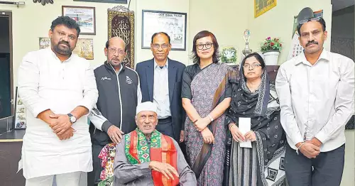Telangana Sports Council hands over medical aid to DMK Afzal
