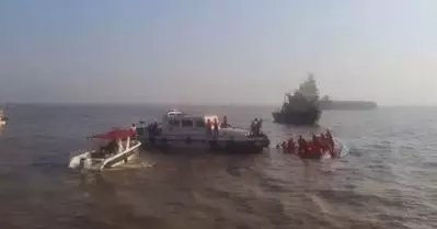ഗേറ്റ്‌വേ ഓഫ് ഇന്ത്യയ്ക്ക് സമീപം നാവികസേനയുടെ സ്പീഡ് ബോട്ട് യാത്രാ ബോട്ടിൽ കൂട്ടിയിടിച്ചു; 13 മരണം