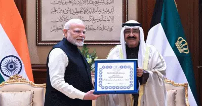 മോദിക്ക് കുവൈത്തിന്റെ വിശിഷ്ട മെഡല്‍; രാജ്യത്തിന് കിട്ടിയ ആദരമെന്ന് മോദിയുടെ പ്രതികരണം