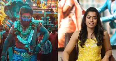 21 മിനിറ്റോളം സാരിയുടുത്ത് പെര്‍ഫോം ചെയ്യാനുള്ള ധൈര്യം അല്ലു അര്‍ജുനല്ലാതെ ഇന്ത്യയില്‍ മറ്റേതെങ്കിലും നടന്‍ കാണിക്കുമോ?: രശ്മിക മന്ദാന