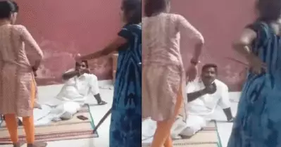 നിരന്തരമായി അശ്ലീല സന്ദേശം; എ.ഐ.എ.ഡി.എം.കെ നേതാവിനെ ചൂലുകൊണ്ടടിച്ച് യുവതികള്‍