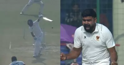 കോഹ്‌ലിയുടെ ഓഫ് സ്റ്റംമ്പ് പറത്തി ഹിമാന്‍ഷു; രഞ്ജിയിലും നാണംകെട്ട് കിങ്!