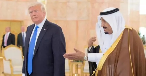 Trump's first visit to Saudi Arabia after being elected president in 2017