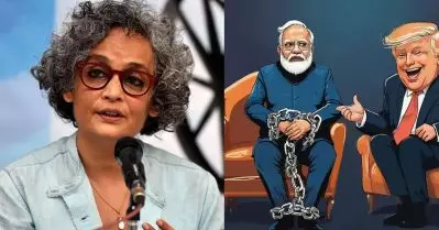 സെൻസർഷിപ്പിന് വഴങ്ങിയാൽ അവർ പൗരന്മാരെ ശബ്ദമില്ലാത്തവരാക്കി കൂട്ടിലടക്കും: വികടന് പിന്തുണയുമായി അരുന്ധതി റോയ്