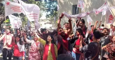 ദല്‍ഹി അംബേദ്കര്‍ യൂണിവേഴ്‌സിറ്റിയില്‍ ഇടത് തരംഗം; 45ല്‍ 24 സീറ്റുകളും നേടി എസ്.എഫ്.ഐ