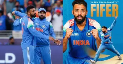 കിവീസിന്റെ ‘കിളി പറത്തിയ’ ഫൈഫര്‍ റെക്കോഡ്; മൂന്നാമനായി വരുണ്‍