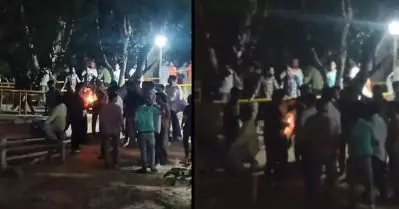 ജെ.എന്‍.യുവില്‍ ഇസ്രഈല്‍ അനുകൂല മുദ്രാവാക്യം വിളിച്ച് ഫലസ്തീന്‍ പതാക കത്തിച്ച് എ.ബി.വി.പി