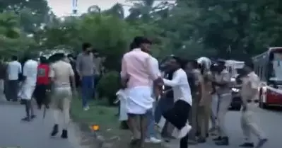 കേരള സര്‍വകലാശാല തെരഞ്ഞെടുപ്പ്; പാളയത്ത് എസ്.എഫ്.ഐ-കെ.എസ്.യു ഏറ്റുമുട്ടല്‍