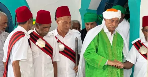 KT Abdurrahman Thangal aka Mushtaq Shah Thangal at the inauguration ceremony