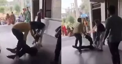 മധ്യപ്രദേശില്‍ ആശുപത്രിയിലെത്തിയ 77 കാരനെ തറയിലൂടെ വലിച്ചിഴച്ച് ഡോക്ടര്‍; പിന്നാലെ സസ്പെന്‍ഷനും കേസും