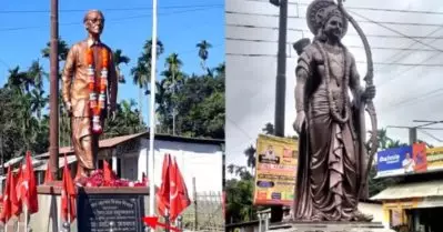 കമ്മ്യൂണിസ്റ്റ് നേതാവിന്റെ പ്രതിമ സ്ഥാപിച്ചിരുന്ന പീഠത്തിൽ നിന്ന് ശ്രീരാമന്റെ വിഗ്രഹം മാറ്റണമെന്ന് ത്രിപുര മുഖ്യമന്ത്രിയോട് ആവശ്യപ്പെട്ട് സി.പി.ഐ.എം