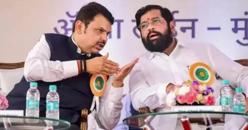 Maharashtra Chief Minister Devendra Fadnavis and Deputy Chief Minister Eknath Shinde