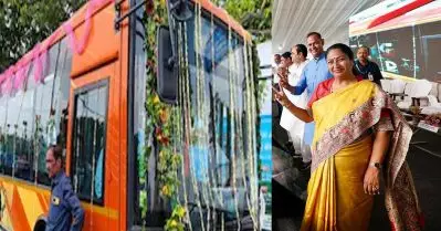 ദൽഹിയിൽ ഇലക്ട്രിക്ക് ബസുകൾക്ക് കാവി നിറം നൽകി ബി.ജെ.പി സർക്കാർ; പ്രതിഷേധം ശക്തമാക്കി ആം ആദ്മി പാർട്ടി