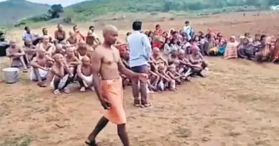 ഒഡീഷയില്‍ മിശ്രവിവാഹം; ആദിവാസി കുടുംബത്തിലെ 40 പുരുഷന്മാരെ നിര്‍ബന്ധിച്ച് മൊട്ടയടിപ്പിച്ചു