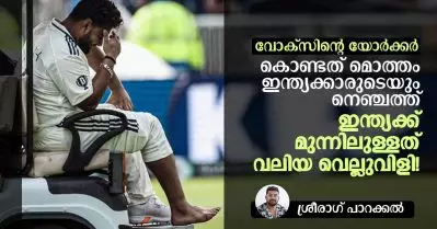 വോക്‌സിന്റെ യോര്‍ക്കര്‍ കൊണ്ടത് മൊത്തം ഇന്ത്യക്കാരുടെയും നെഞ്ചത്ത്, ഇന്ത്യക്ക് മുന്നിലുള്ളത് വലിയ വെല്ലുവിളി!