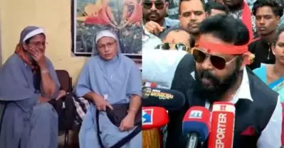 കന്യാസ്ത്രീകളുടെ ജാമ്യം തടയും; കോടതിക്ക് മുമ്പില്‍ ജയ് ശ്രീറാം വിളികളുമായി ബജ്‌റംഗ്ദള്‍