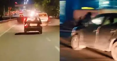 യു.പിയില്‍ ഹോം ഗാര്‍ഡിനെ അഞ്ച് കിലോമീറ്ററോളം കാറില്‍ വലിച്ചിഴച്ചു; ഒരാള്‍ അറസ്റ്റില്‍