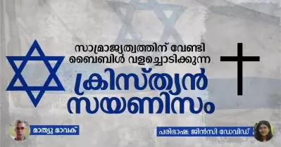 സാമ്രാജ്യത്വത്തിന് വേണ്ടി ബൈബിള്‍ വളച്ചൊടിക്കുന്ന ക്രിസ്ത്യന്‍ സയണിസം