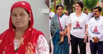 ‘124ാം വയസില്‍ കന്നിവോട്ട്’ ശരിക്കും പ്രായം 35; പ്രിയങ്കയുടെ ടീ ഷര്‍ട്ടില്‍ ഇടംപിടിച്ച മിന്റ ദേവി ആര്?