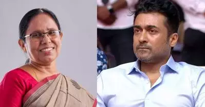 സൂര്യയുടെ അഗരം ഫൗണ്ടേഷന്റെ പ്രവര്‍ത്തനങ്ങള്‍ മാതൃകാപരം; അഭിനന്ദിച്ച് കെ.കെ ശൈലജ ടീച്ചര്‍