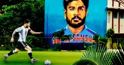 ഒറ്റ ഫ്രെയ്മില്‍ സാക്ഷാല്‍ മെസിയും സഞ്ജുവും; ചിത്രങ്ങള്‍ പങ്കുവെച്ച് രാജസ്ഥാന്‍ റോയല്‍സ്