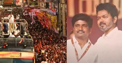 കരൂർ ദുരന്തത്തിൽ ടി.വി.കെ സംഘാടകൻ അറസ്റ്റിൽ