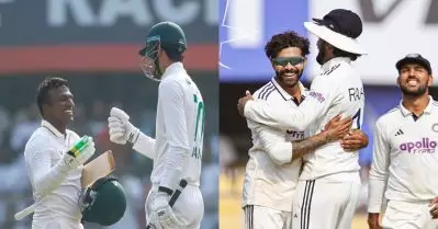 മുത്തുസ്വാമിക്ക് സെഞ്ച്വറി, യാന്‍സെന് ഫിഫ്റ്റി; ഗുവാഹത്തിയില്‍ ഇന്ത്യ പതറുന്നു