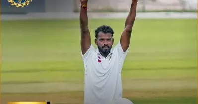 താണ്ഡവമാടി നിധീഷ്; സൗരാഷ്ട്രക്കെതിരെ കേരളം പിടിമുറുക്കുന്നു