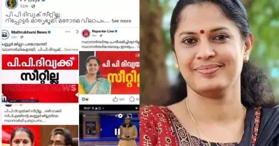 ‘ഇനിയുള്ള എല്ലാ സ്‌ക്രിറ്റിപ്പിലും എന്നെ ഉള്‍പ്പെടുത്തുമായിരിക്കും’; പി.പി. ദിവ്യയ്ക്ക് സീറ്റില്ലെന്ന വാര്‍ത്തകള്‍ക്കെതിരെ വിമര്‍ശനം