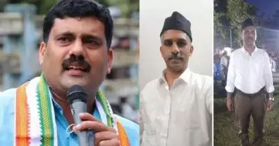 വന്ദേഭാരതിലെ ആര്‍.എസ്.എസ് ഗീതാലാപനം; സരസ്വതി വിദ്യാനികേതന്‍ സ്‌കൂള്‍ പ്രിന്‍സിപ്പാളിന്റെ ‘ശാഖ’ ചിത്രം പങ്കുവെച്ച് കോണ്‍ഗ്രസ് നേതാവ്