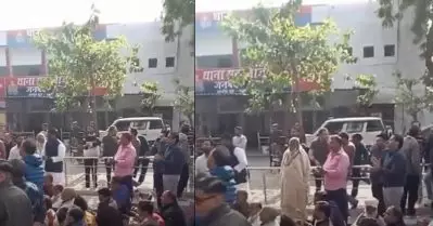ഹിന്ദുമതക്കാരന്റെ വീട് വാങ്ങിയത് ഷാഹിദ് ഖുറേഷി; യു.പിയില്‍ പൊലീസ് സ്റ്റേഷന് മുന്നില്‍ ഹനുമാന്‍ ചാലിസ ചൊല്ലി ഹിന്ദു സംഘടനകളുടെ പ്രതിഷേധം