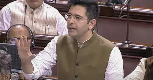 AAP MP Rghav Chadha at Parliament