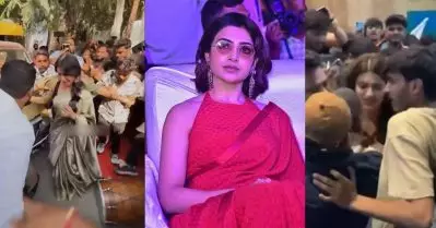 ഗാര്‍ഡുകള്‍ കൂടെയുണ്ടായിട്ടും രക്ഷയില്ല, നിധി അഗര്‍വാളിന് പിന്നാലെ സമന്തയെയും ശ്വാസം മുട്ടിച്ച് ‘ആരാധക’കൂട്ടം