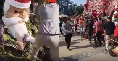 റായ്പൂരിലെ മാളില്‍ ആയുധങ്ങളുമായെത്തി ക്രിസ്മസ് അലങ്കാരങ്ങള്‍ തകര്‍ത്ത് ഹിന്ദുത്വവാദികള്‍