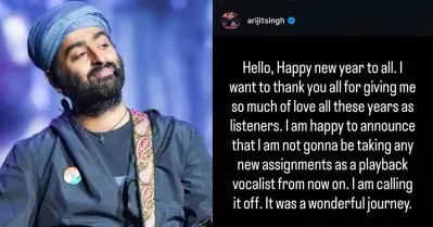 സംഗീതലോകത്തെ ഞെട്ടിച്ച് അരിജിത്ത് സിങ്; 38ാം വയസ്സില്‍ പിന്നണിഗായക രംഗത്ത് നിന്നും വിരമിച്ചു