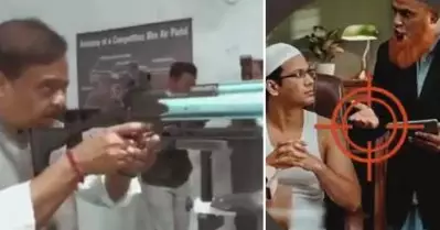 പോയിന്റ് ബ്ലാങ്കില്‍ മുസ്‌ലിങ്ങള്‍ക്കുനേരെ പ്രതീകാത്മക വെടിയുതിര്‍ക്കല്‍; ഹിമന്ത ബിശ്വ ശര്‍മയുടെ വീഡിയോ പങ്കുവെച്ച് അസം ബി.ജെ.പി