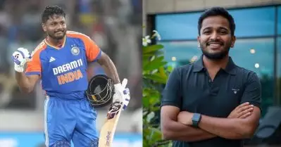 കാണിപ്പയ്യൂര്‍ തോറ്റുപോകുമല്ലോ ആശാനേ, ബേസില്‍ പറഞ്ഞു, സഞ്ജു സിക്‌സടിച്ചു, വൈറലായി വീഡിയോ